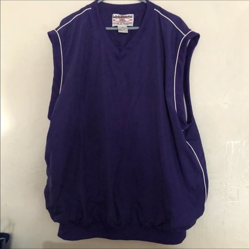 Vest Pregame Vest Shirt Adult Size 3XL purple athletes & coaches